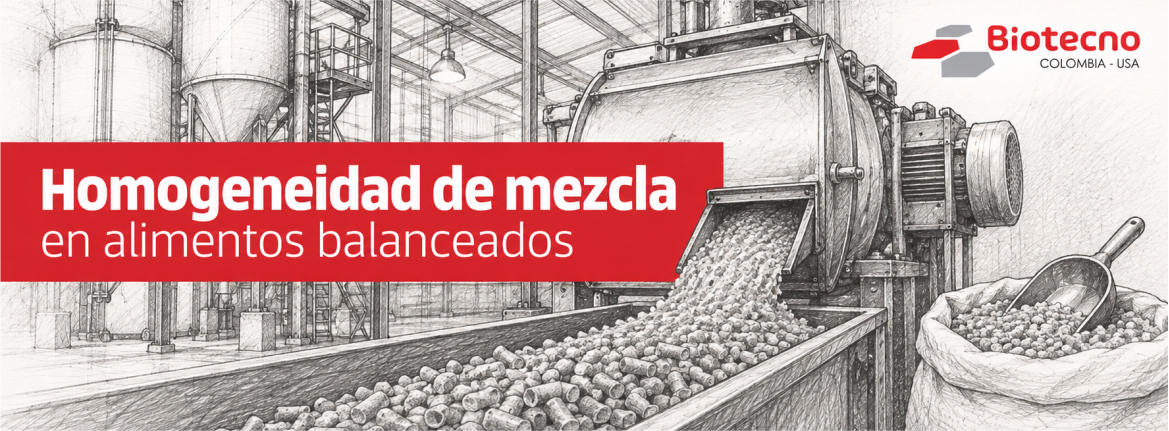 Homogeneidad de mezcla en alimentos balanceados
